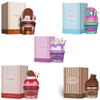 Lattafa Gourmand Perfumes cupcake collection – Eau de Parfum | Vanilla Freak, Berry On Top, Choco Overdose, Cookie Crave &amp; Mallow Madness | Long-Lasting Scents