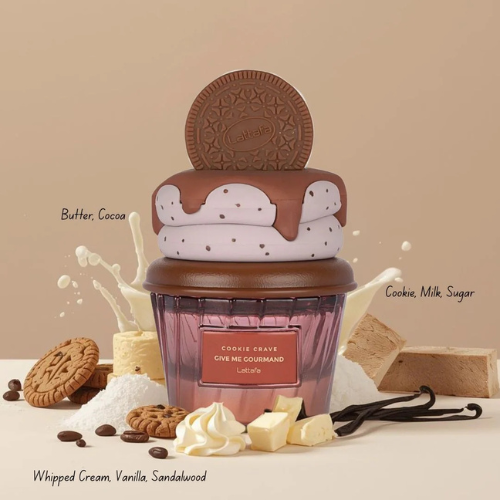 Lattafa Gourmand Perfumes cupcake collection – Eau de Parfum | Vanilla Freak, Berry On Top, Choco Overdose, Cookie Crave &amp; Mallow Madness | Long-Lasting Scents