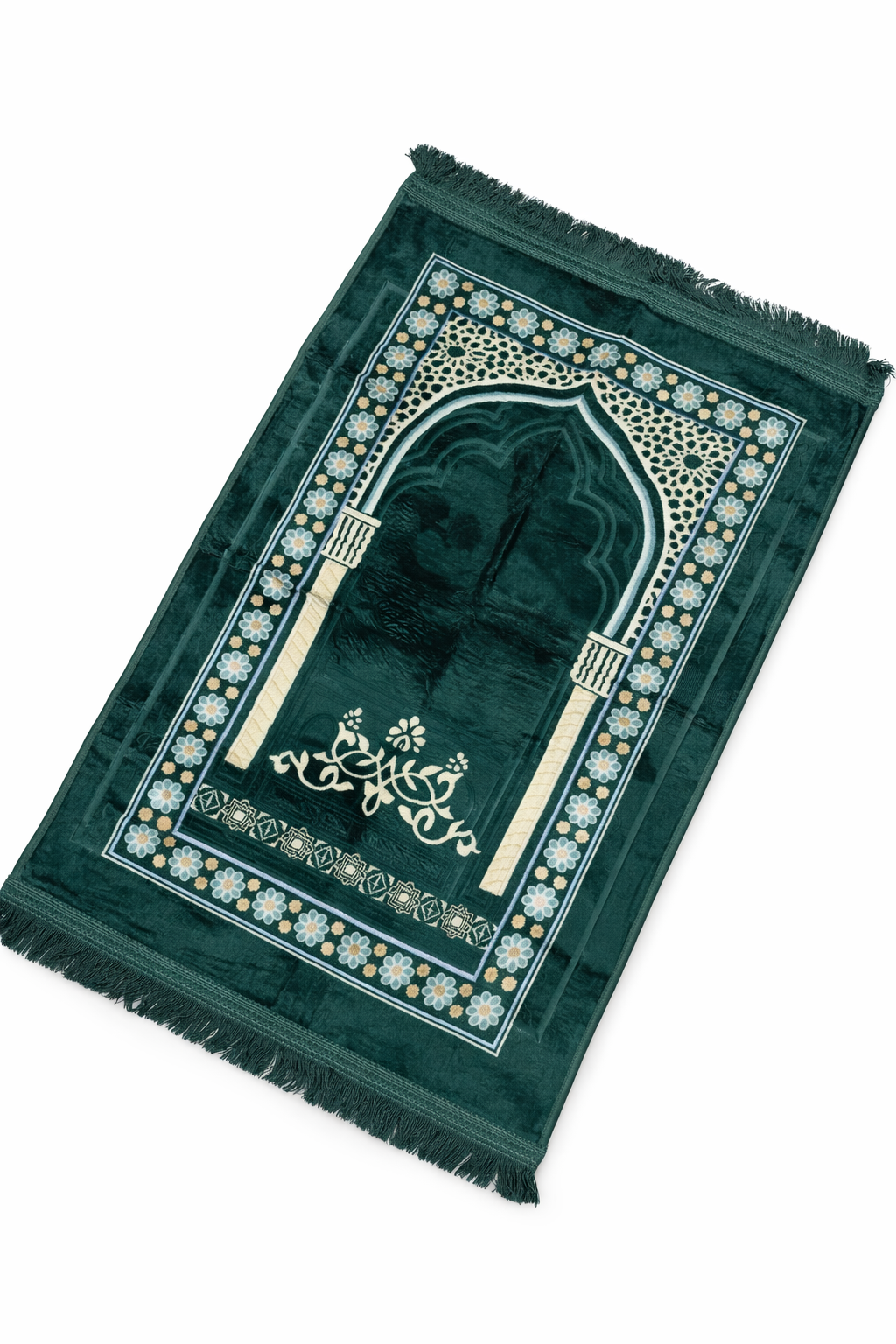 Thick Turkish Prayer Mats Including Matching Tasbeeh - In 5 Different Colours