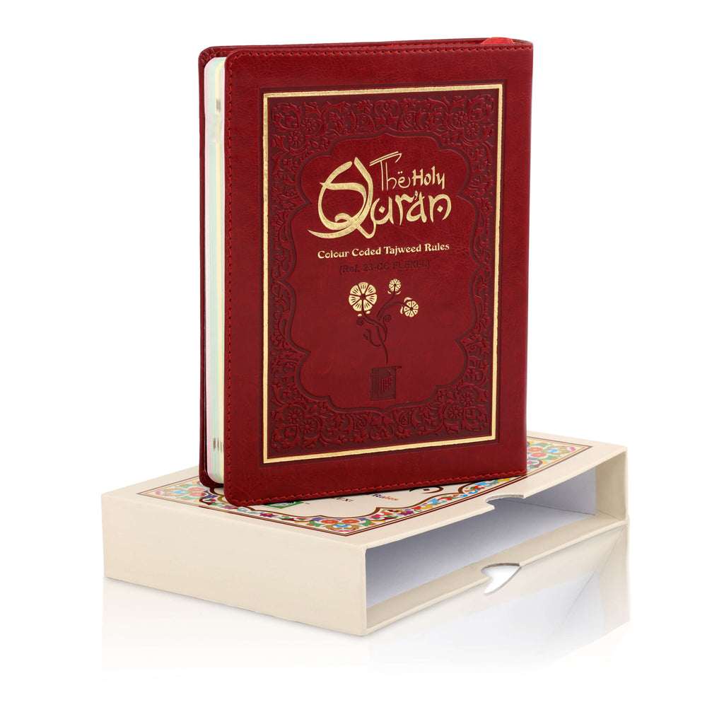13 Line Flexi Leather Quran with Slipcase CC Tajweed | Soft Leather Flexi Cover