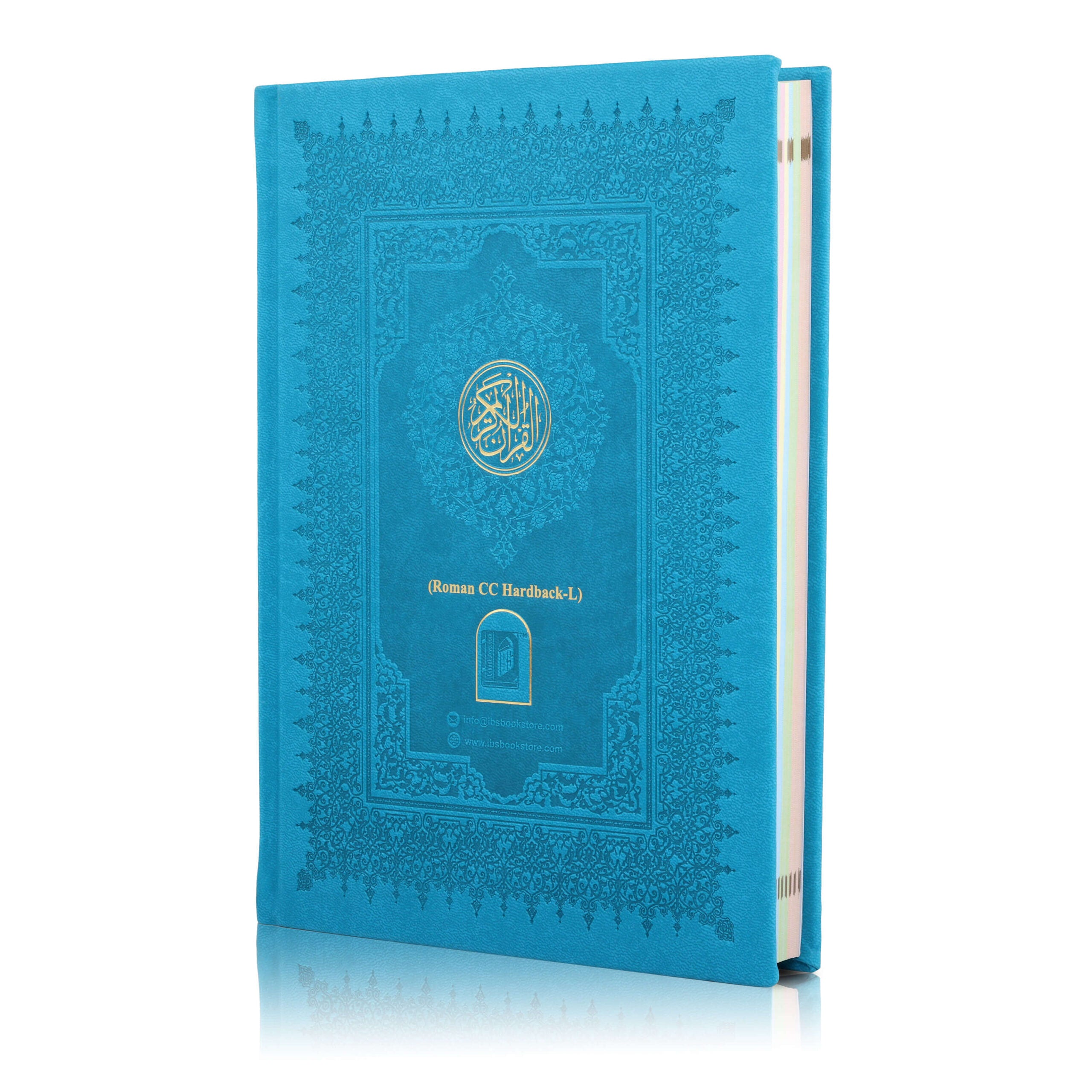 Large Colour Coded Quran – with Roman Transliteration &amp; English Translation | Premium Hard-back cover