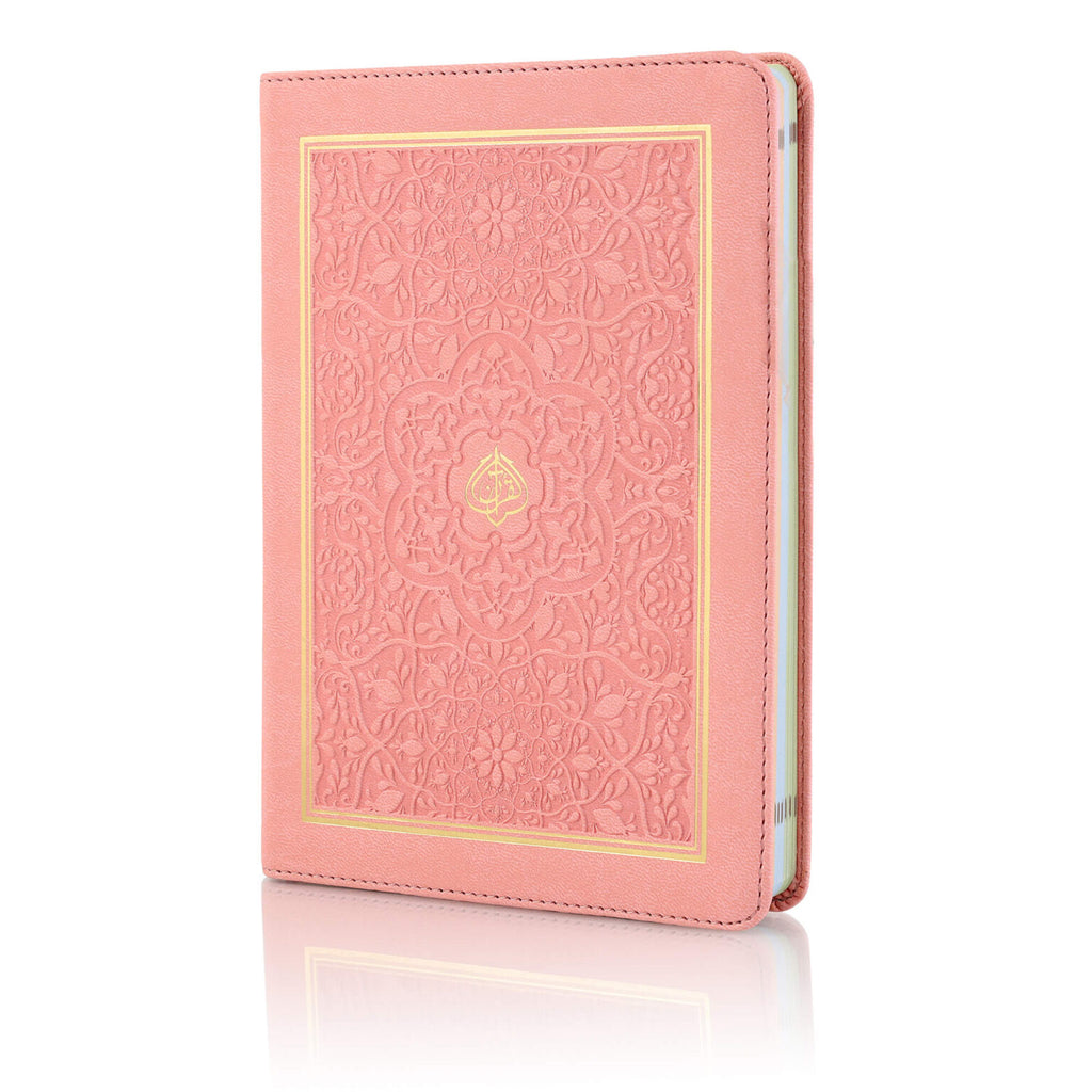 15 Line Pink Quran in Flexi Leather cover