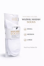 Wudhu Masah Socks – Comfortable, Breathable & Masah-Compliant for Everyday Use